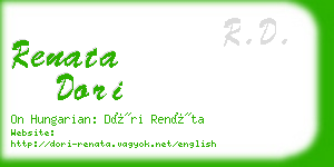 renata dori business card